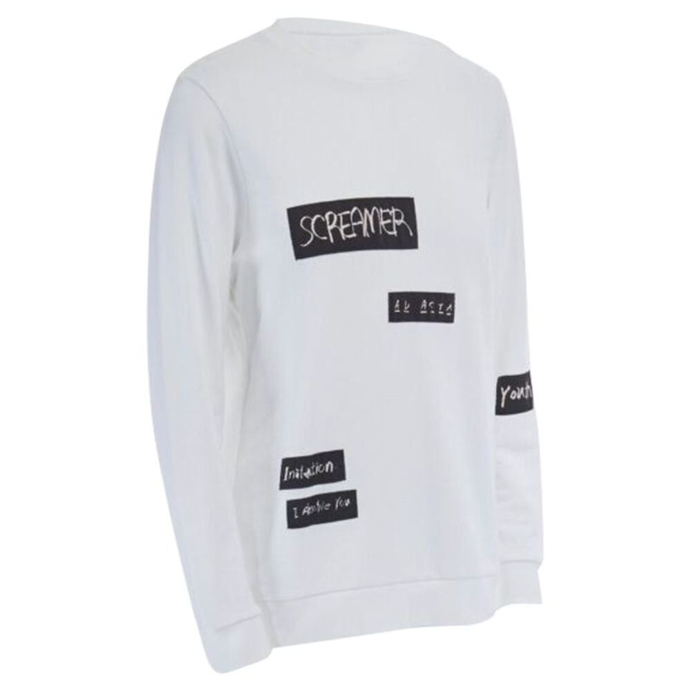 Raf Simons x Joyce abstract patchwork cotton swea… - image 2